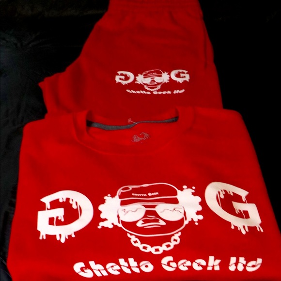 Unisex Screen Print Graphic Design Jogger Set - Picture 9 of 11